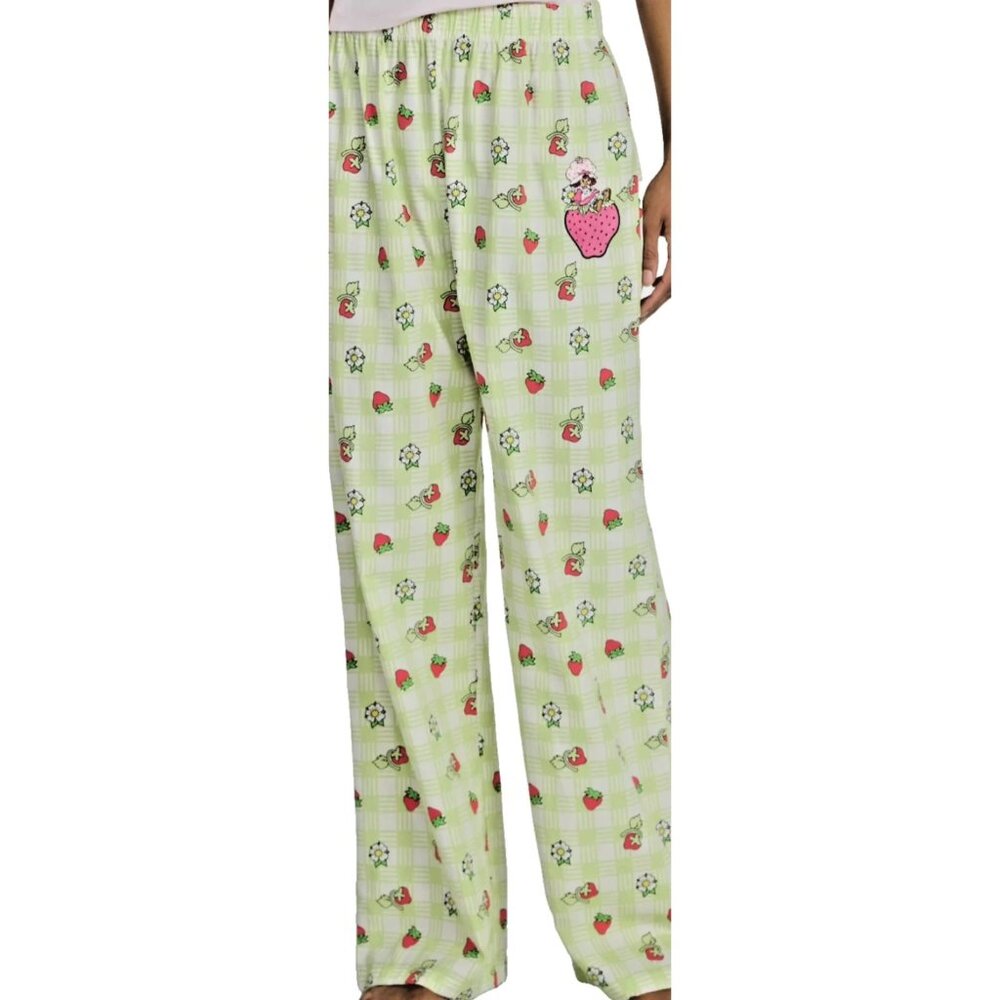 STRAWBERRY SHORTCAKE Checkerboard Cotton Pajama Pants WOMEN’S SIZE XXL 20 NEW